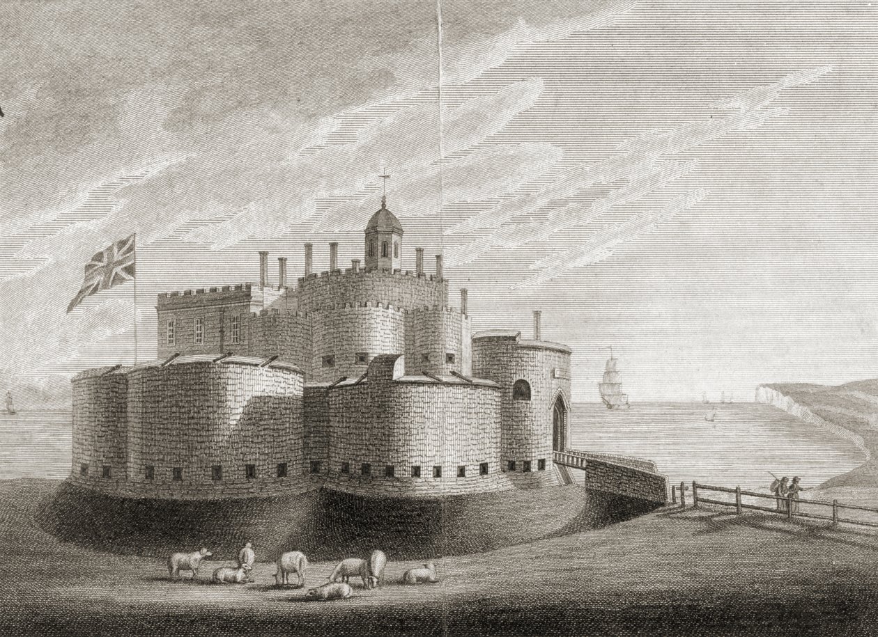 Deal Castle (kaiverrus) tekijältä Unbekannter Künstler