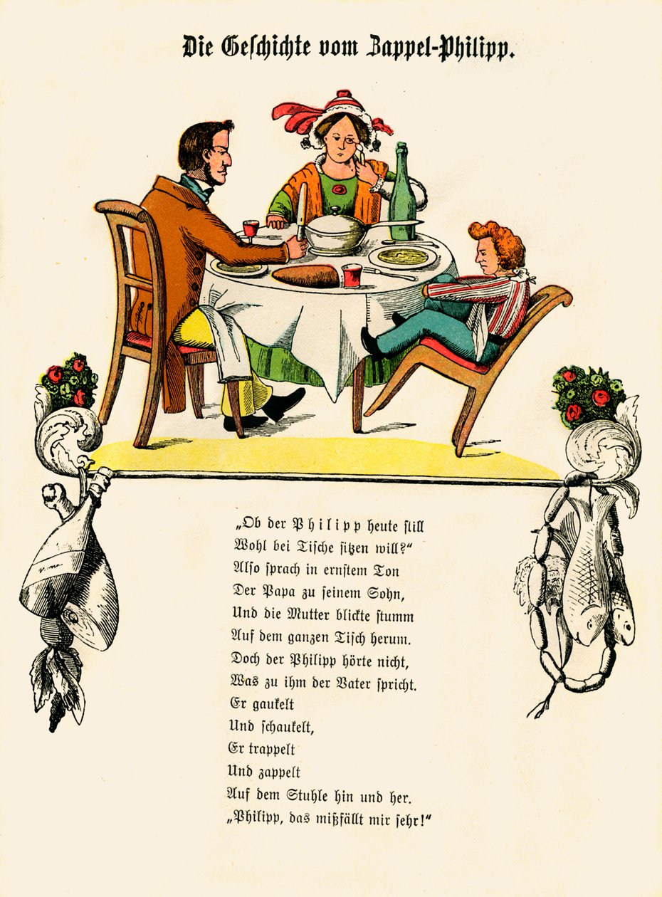 Tohtori Heinrich Hoffmannin kirjoittama Struwwelpeter (Struwwelpeter) tekijältä Unbekannter Künstler