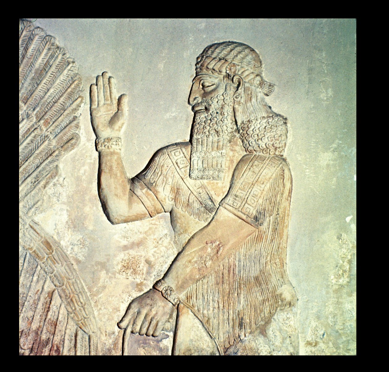 Arvokas, helpotus, assyrialainen (marmori) tekijältä Unbekannt