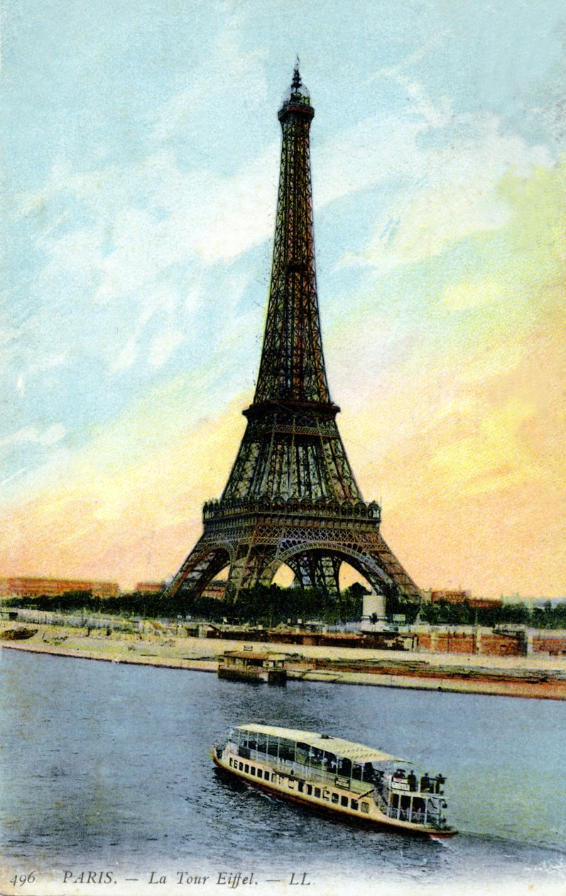 Eiffel-torni, Pariisi. 1900-luvun alku. tekijältä Unbekannter Künstler