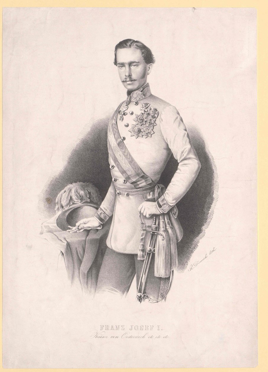 Itävallan keisari Franz Joseph I tekijältä Unbekannter Künstler
