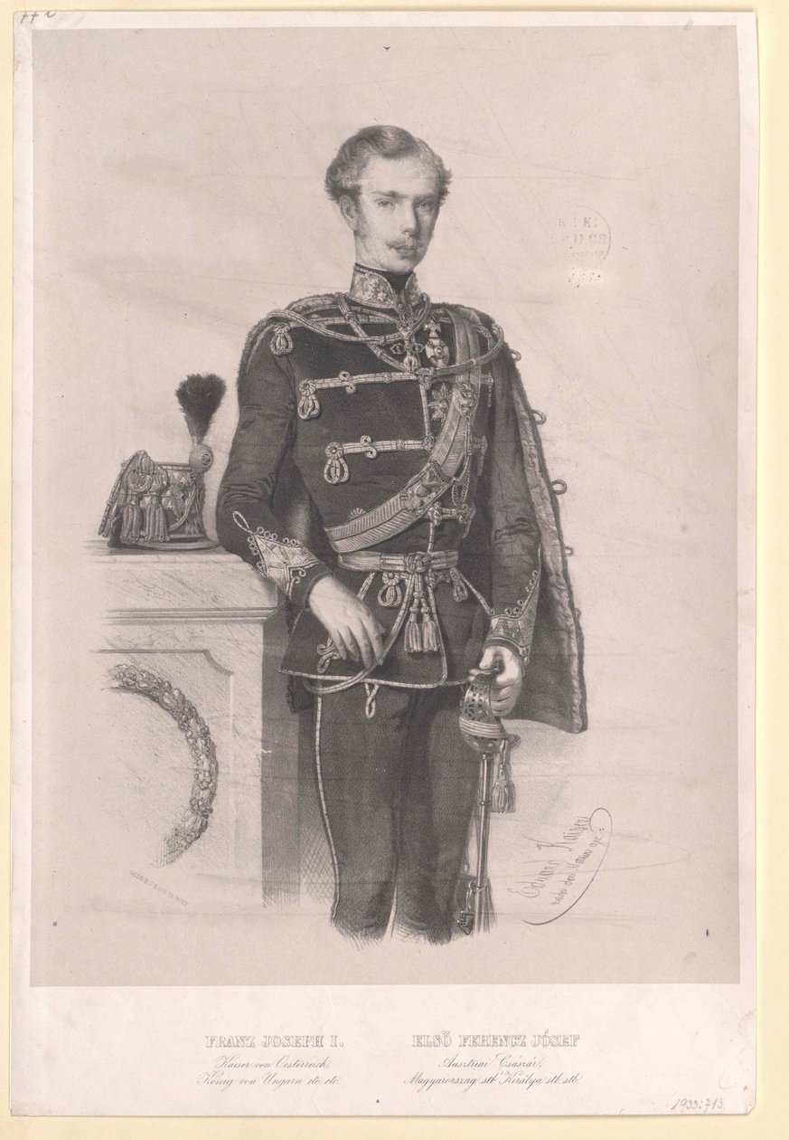 Itävallan keisari Franz Joseph I tekijältä Unbekannter Künstler