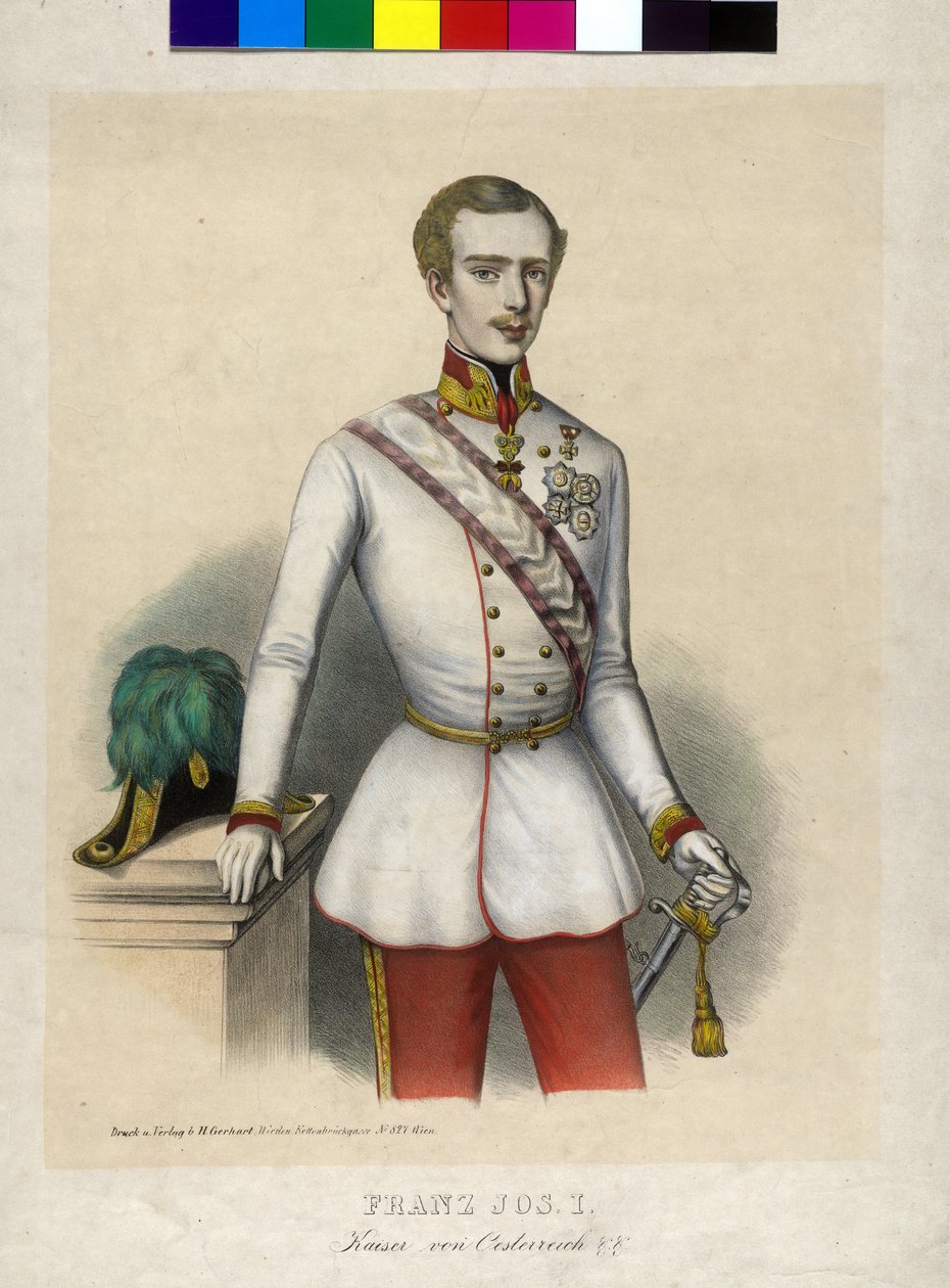 Itävallan keisari Franz Joseph I tekijältä Unbekannter Künstler