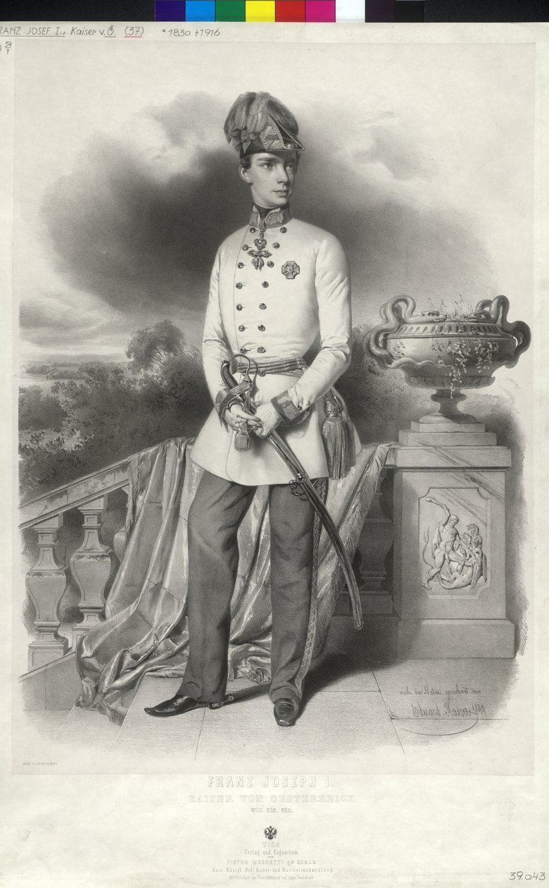 Itävallan keisari Franz Joseph I tekijältä Unbekannter Künstler
