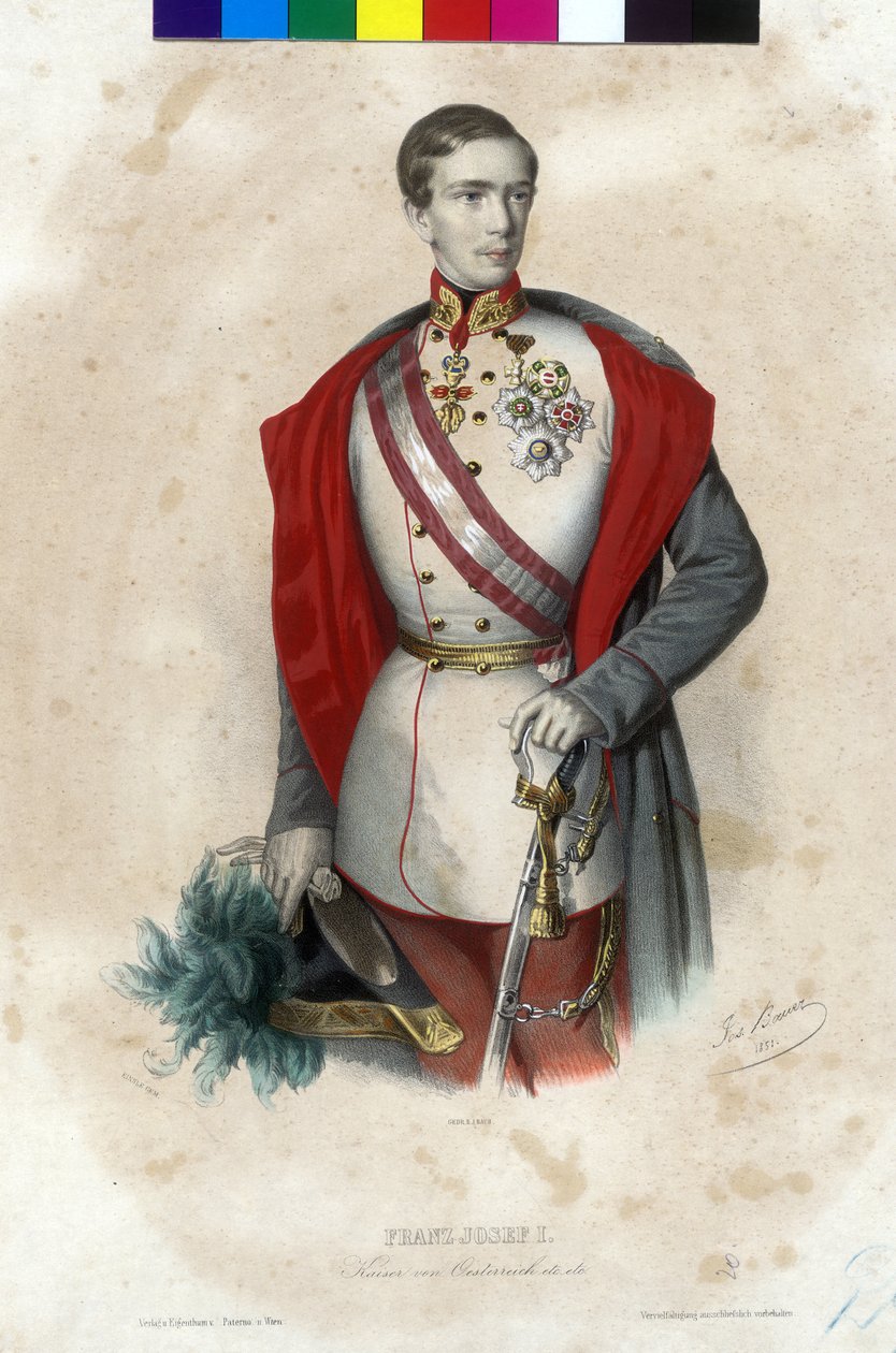 Itävallan keisari Franz Joseph I tekijältä Unbekannter Künstler