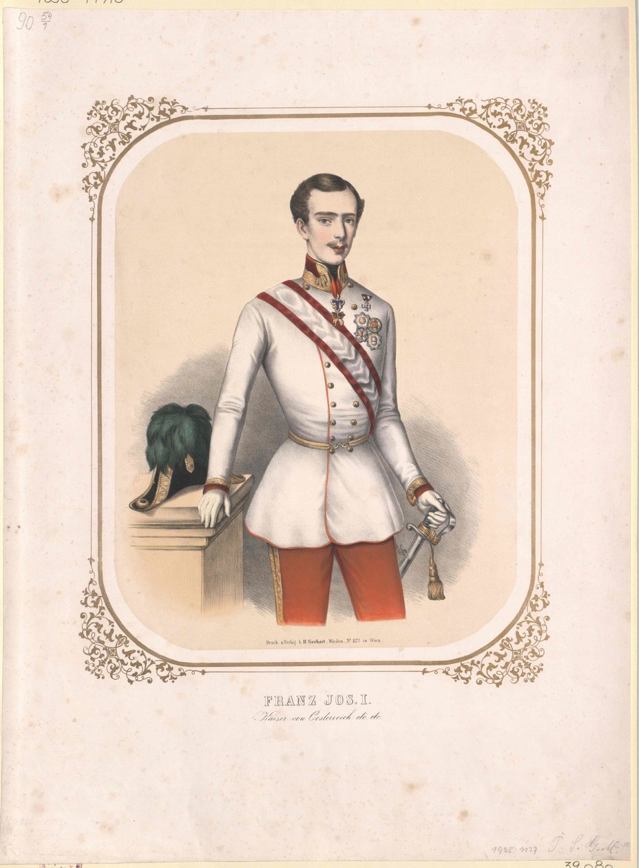 Itävallan keisari Franz Joseph I tekijältä Unbekannter Künstler