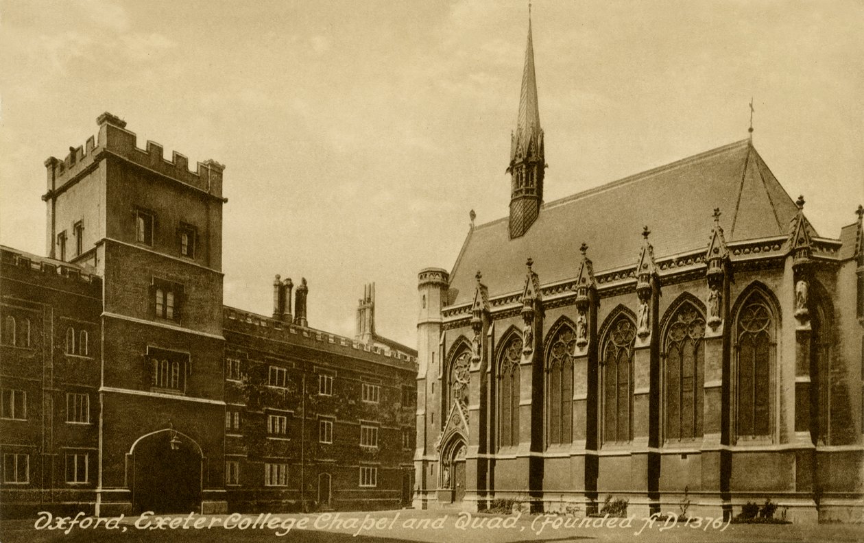 Exeter College, Oxford tekijältä Unbekannter Künstler