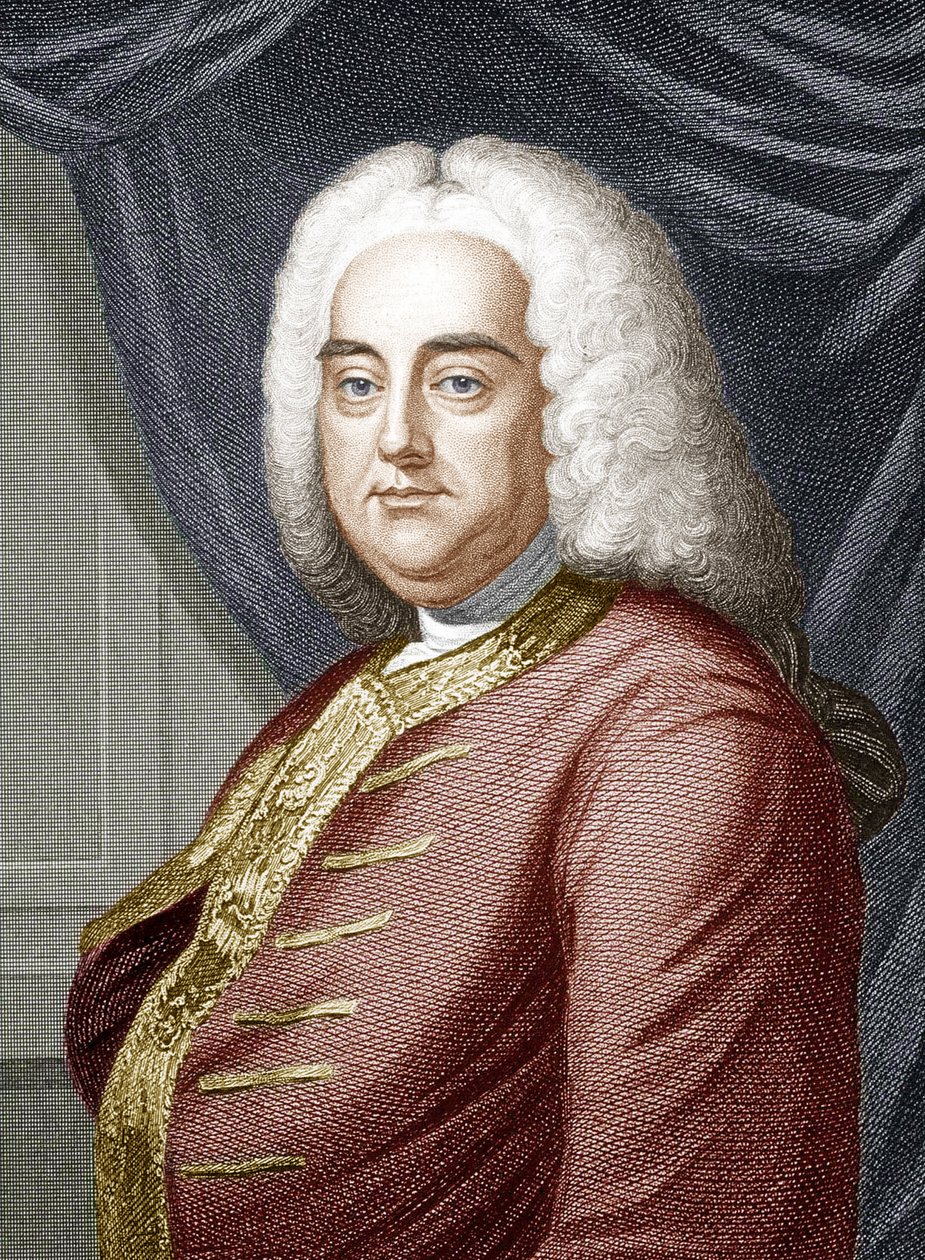 George Frideric Händel (värikaiverrus) tekijältä Unbekannter Künstler