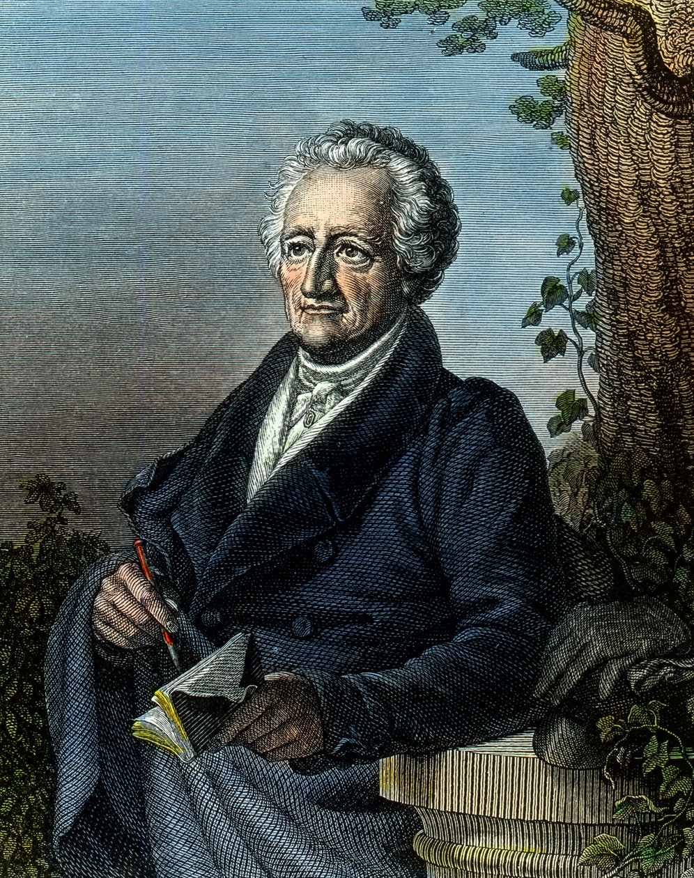 Goethe, 83-vuotias tekijältä Unbekannter Künstler