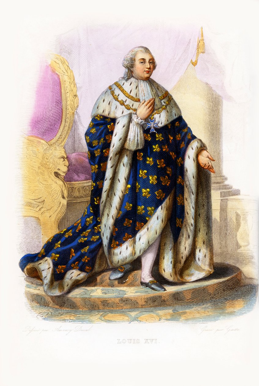 Ludvig XVI Ranskan kuningas (kaiverrus) tekijältä Bartolome Esteban and studio Murillo