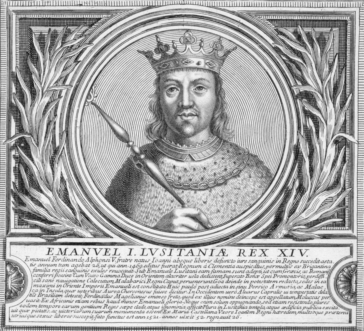 Manuel I Portugalilainen (litho) tekijältä Unbekannt
