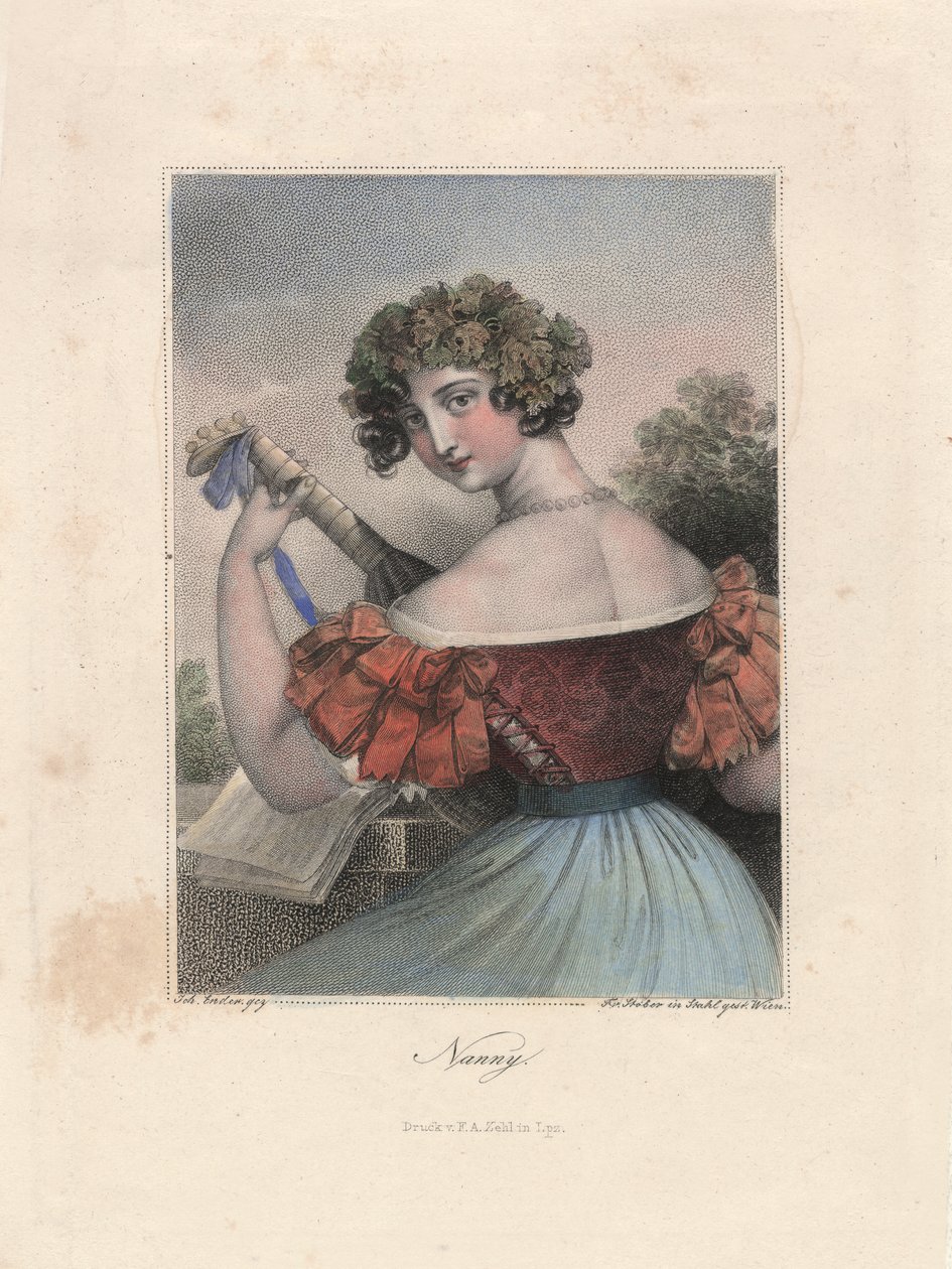 Nanny, Leipzig, n. 1840 (kaiverrus) tekijältä Unbekannter Künstler