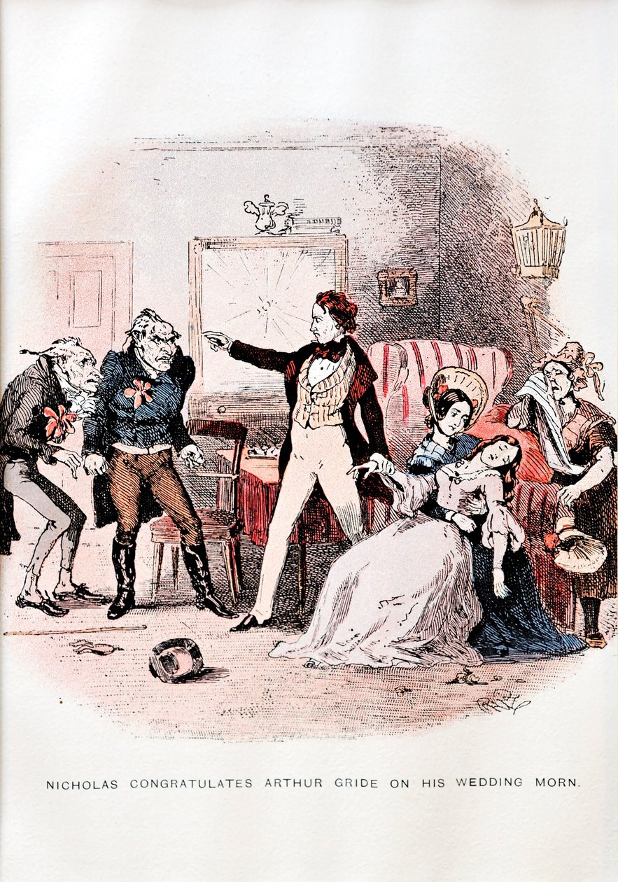 Nicholas Nickleby C. Dickens - kuvitus tekijältä Unbekannt