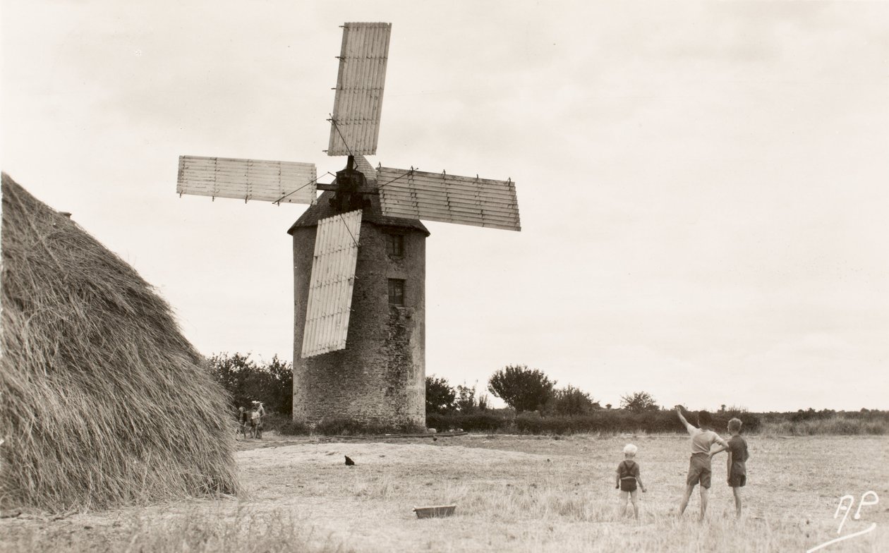 Postikortti / Moulin de Kervoyal / Finistere / Bretagne / Ranska tekijältä William M. Timlin