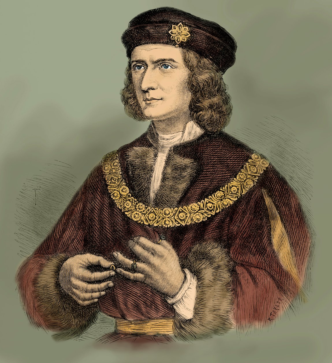 Richard III Englannin kuningas (kaiverrus) tekijältä Unbekannter Künstler