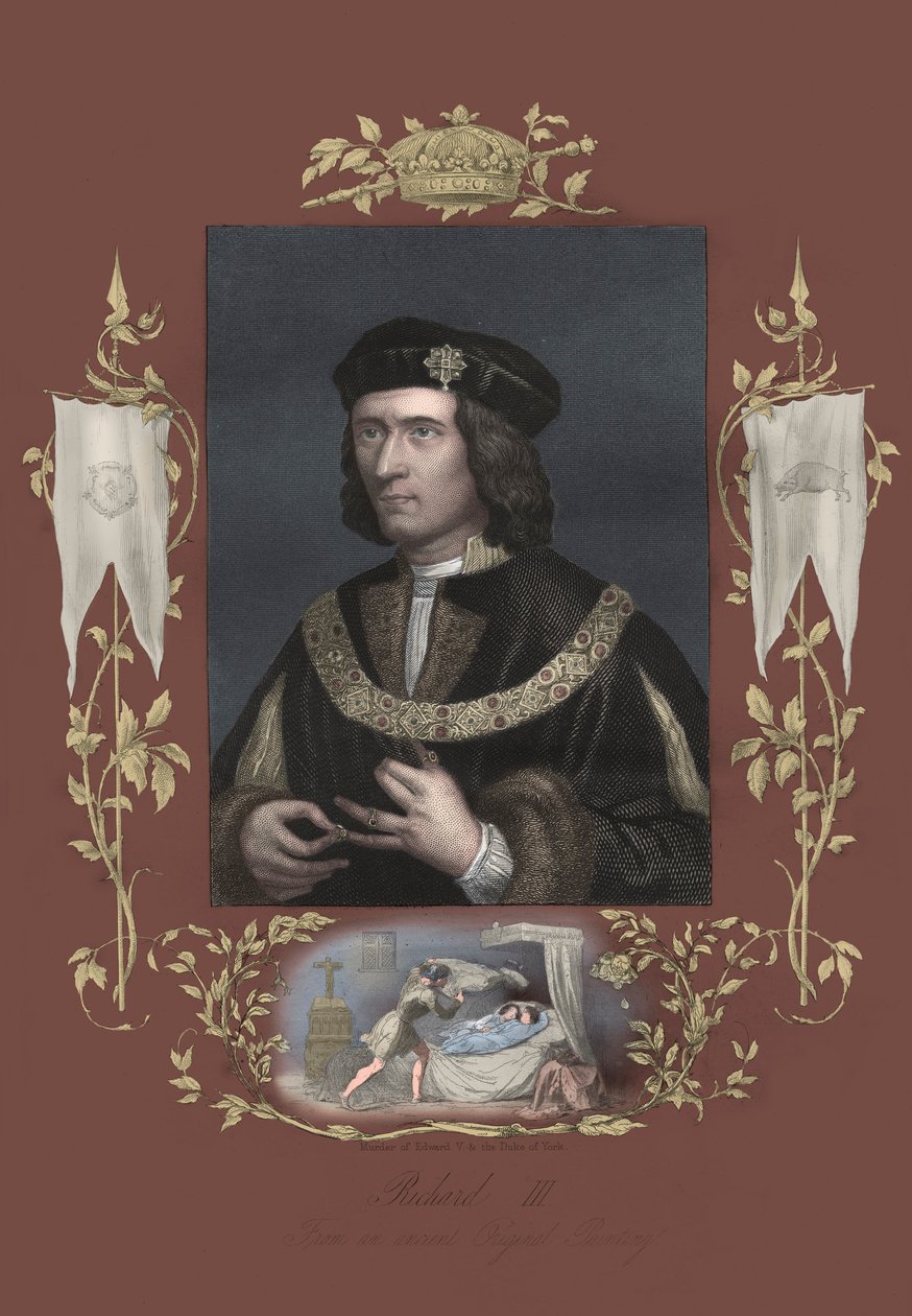 Richard III Englannin kuningas (painettu) tekijältä Unbekannter Künstler