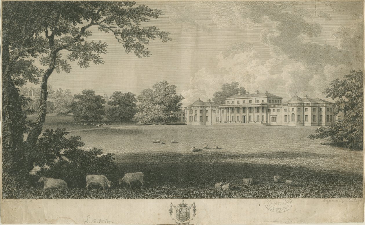 Shugborough Hall: kaiverrus, nd [c 1802] tekijältä Unbekannt