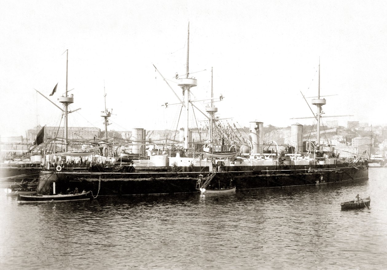 Italialainen torpedo Etna noin vuonna 1885. tekijältä Unbekannter Künstler