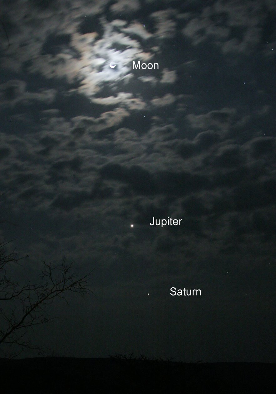 Kuu, Jupiter ja Saturnus, 2005 tekijältä Unbekannt
