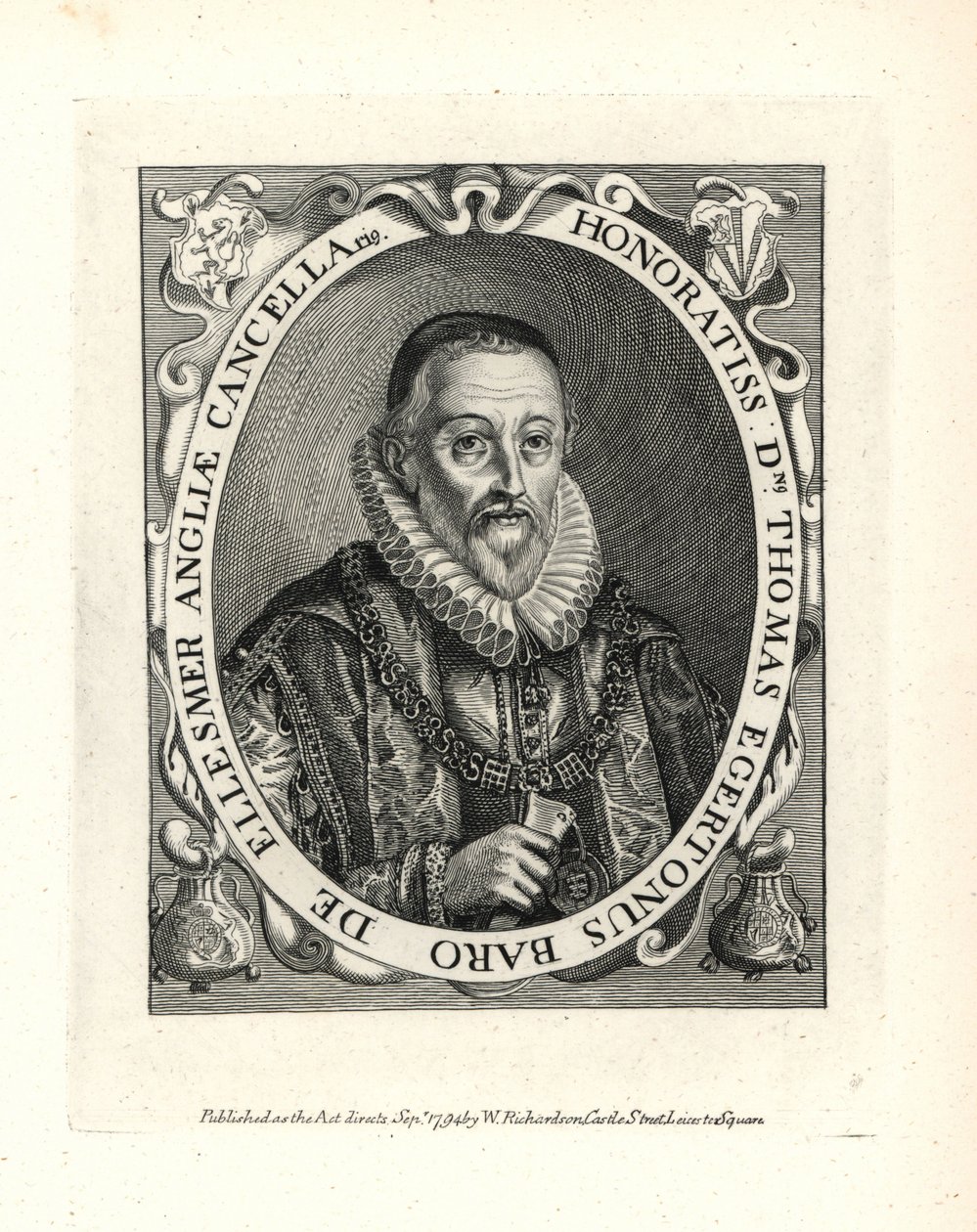 Thomas Egerton (1540-1617) tekijältä Unbekannter Künstler