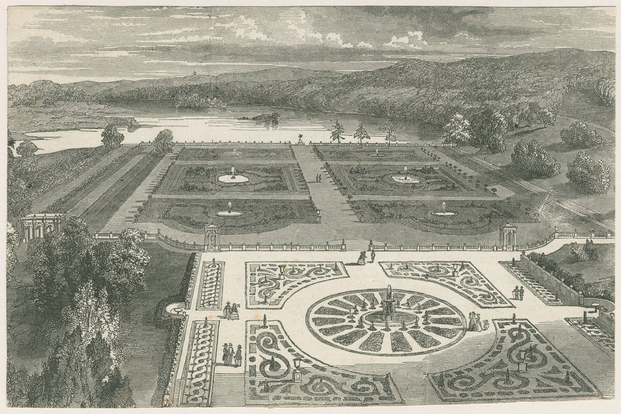 Trentham Gardens: puupiirros ja [?1800-luku] tekijältä Unbekannt