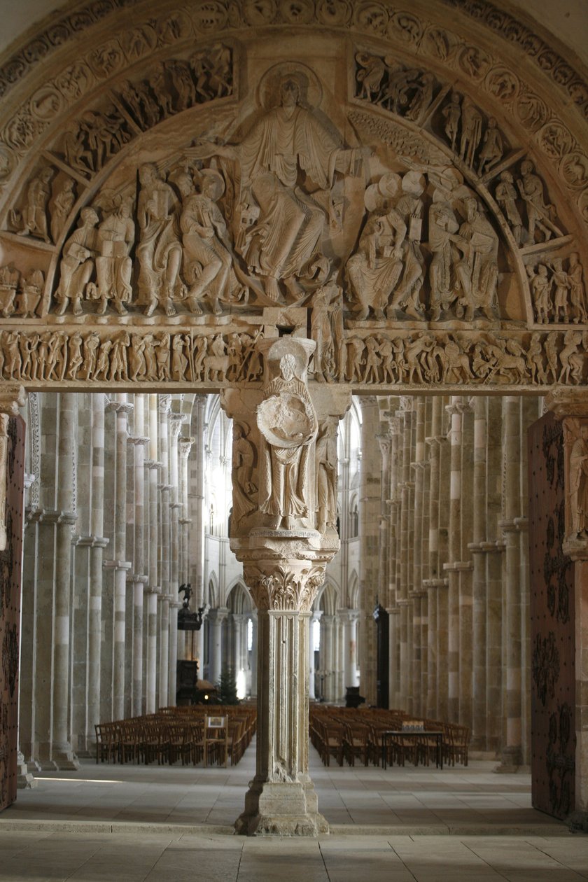 Vezelay basilikan narthex gate, Vezelay, Ranska tekijältä Unbekannt