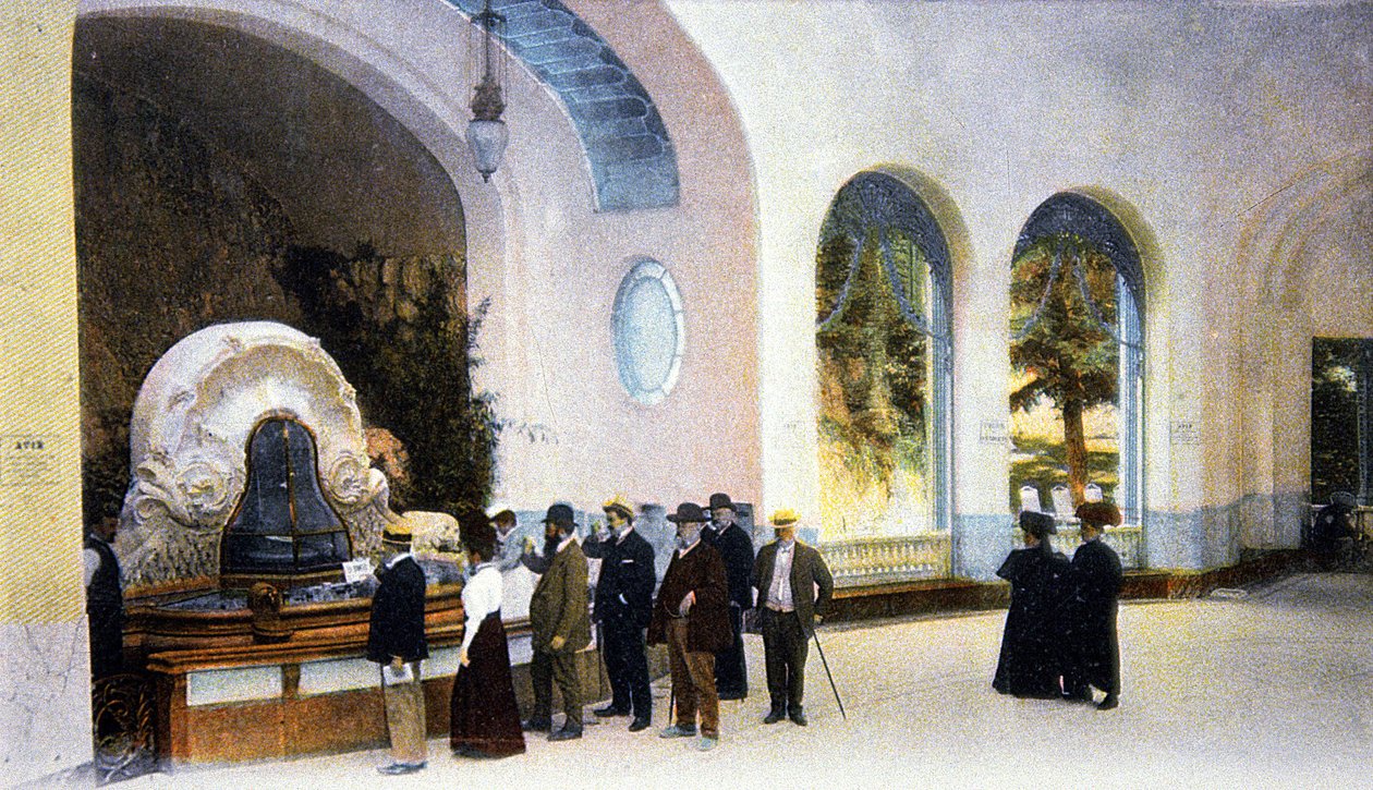 Vichy, celestinsin lähde, n. 1910 (postikortti). tekijältä Unbekannter Künstler