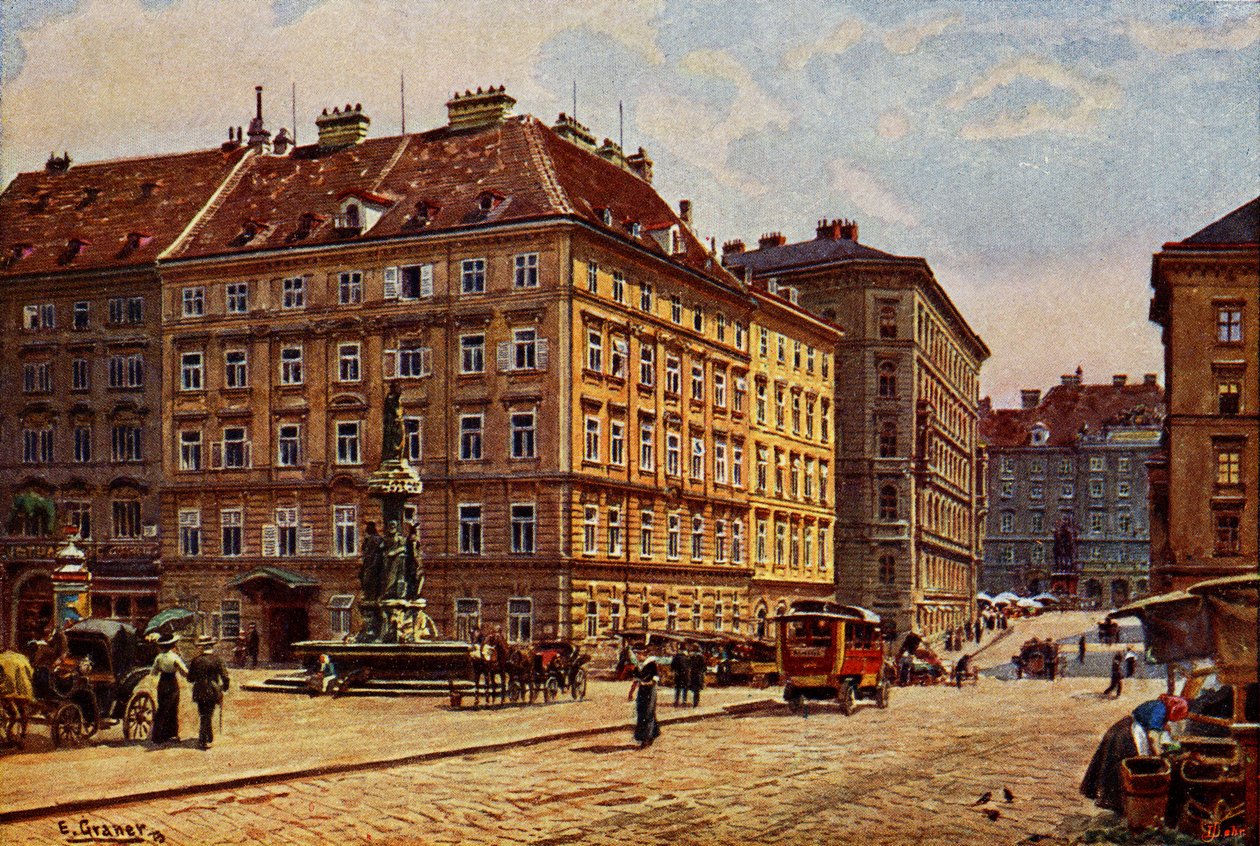Wien Freiung, 1900-luvun alku (postikortti) tekijältä Unbekannter Künstler