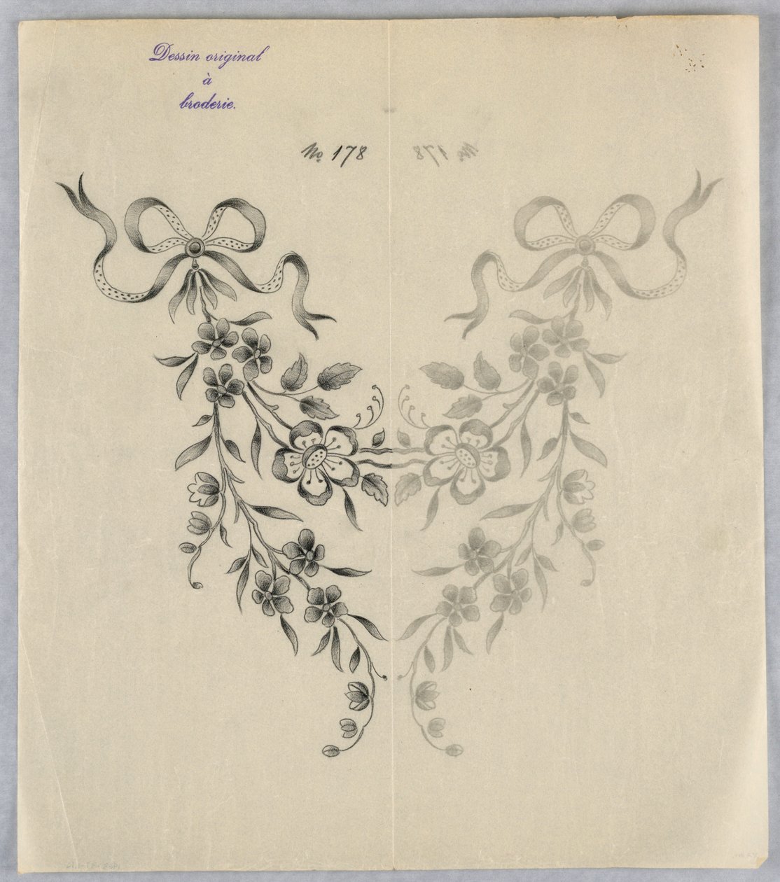 Piirustus, kirjontapiirustuksia, n. 1890. tekijältä Unknown