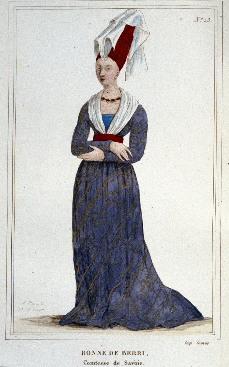 Bonne de Berry (1365-1435). Savoyn kreivitär. tekijältä Unknown artist
