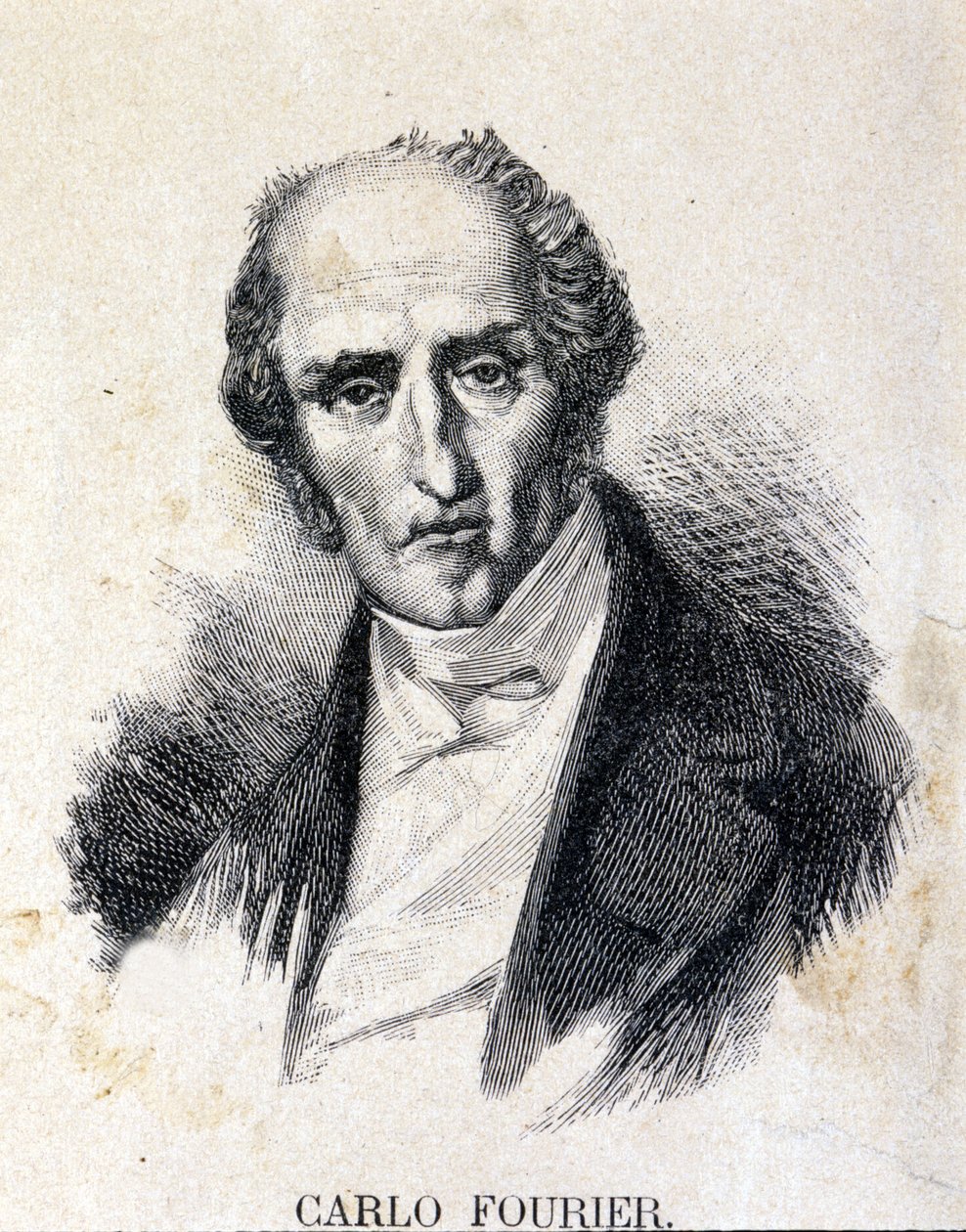 Charles Fourier (1772-1837), ranskalainen filosofi ja taloustieteilijä. tekijältä Unknown artist