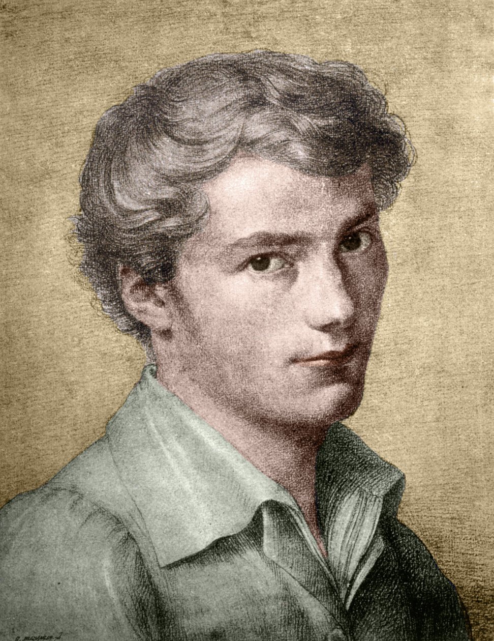 Franz Schubert (1797 - 1828) nuori. tekijältä Unknown artist