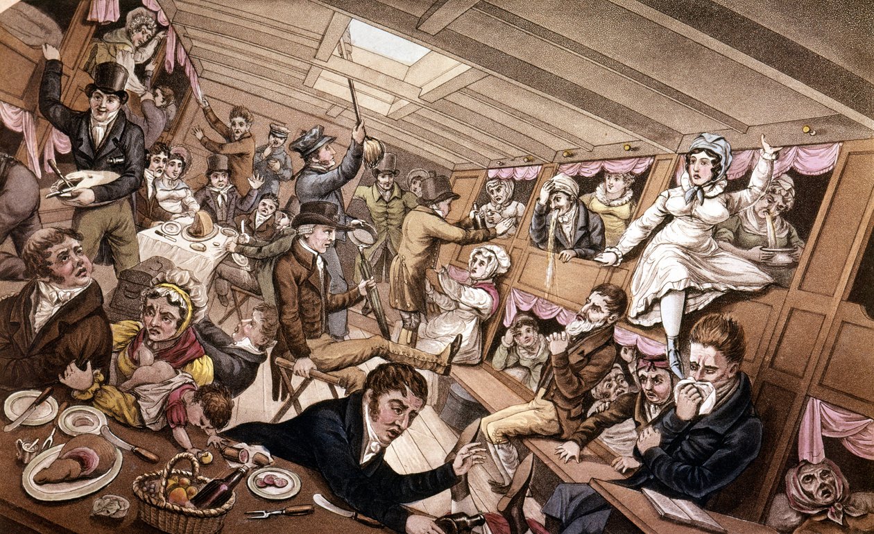 Merisairaus. Kuva 1800-luvun alusta. tekijältä Unknown artist