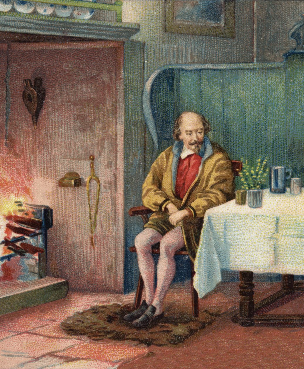 William Shakespeare (1564-1616), englantilainen näytelmäkirjailija. tekijältä Unknown artist
