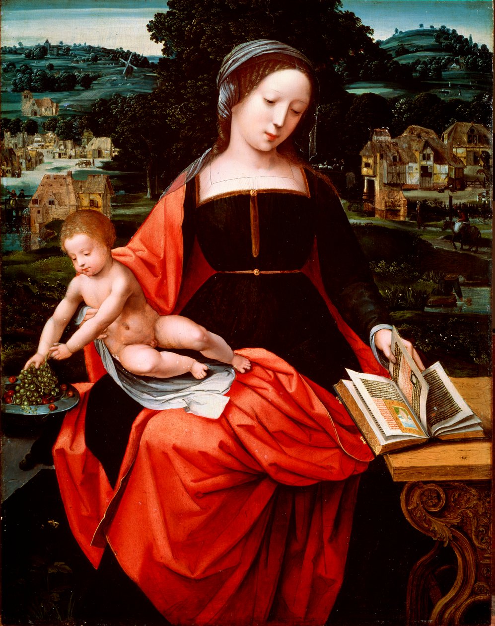 "Neitsyt ja lapsi", 1530-1540-luvut tekijältä Unknown Old Master