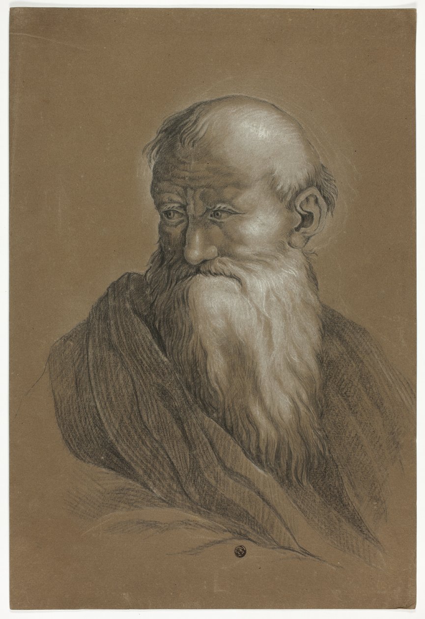 Parrakas vanhan miehen rintakuva tekijältä Unknown artist