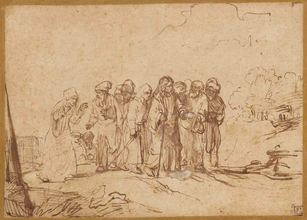 Kristus ja kanaanilainen nainen tekijältä Unknown artist
