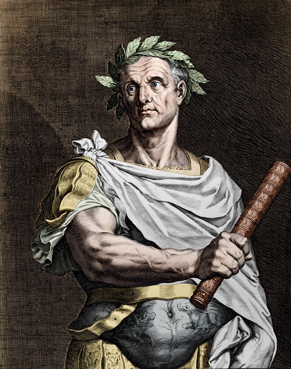 Julius Caesar (101-44 eKr.), roomalainen valtiomies. tekijältä Unknown artist