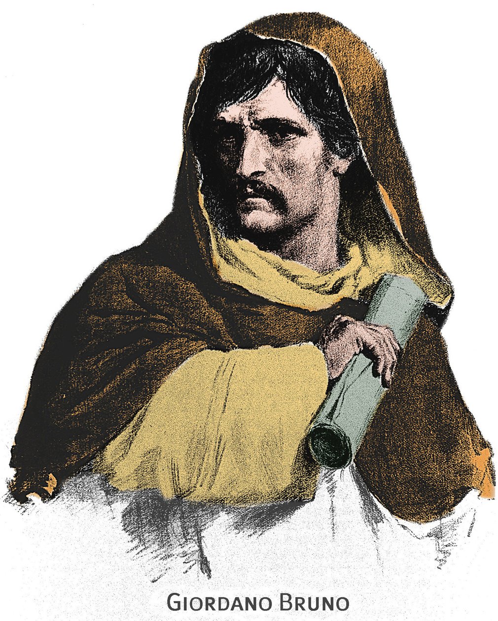 Giordano Brunon (1548-1600) muotokuva. tekijältä Unknown artist