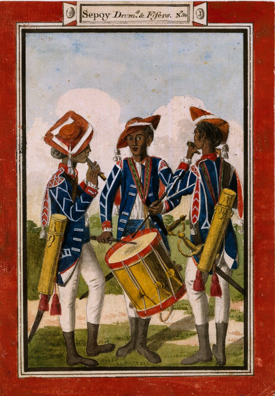 Sepoy-rummut ja fiferit tekijältä Unknown artist