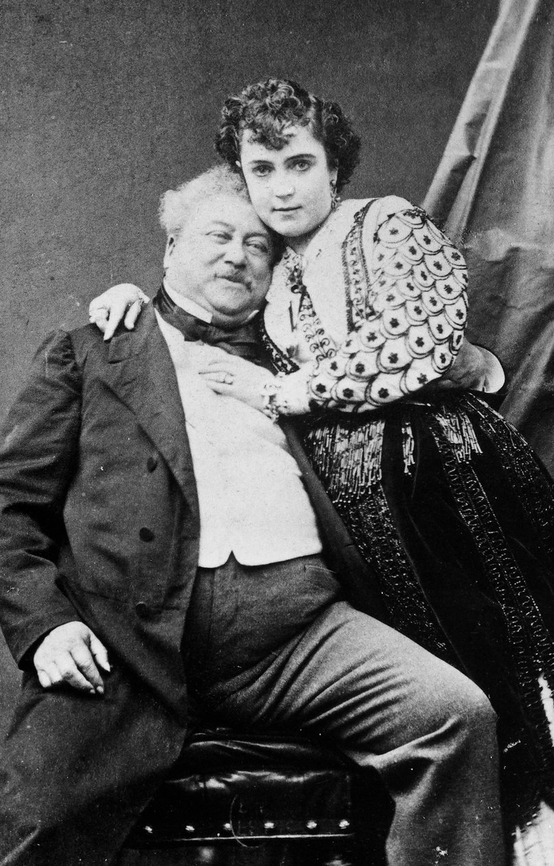 Alexandre Dumas ja Adda Mellen tekijältä Unknown photographer