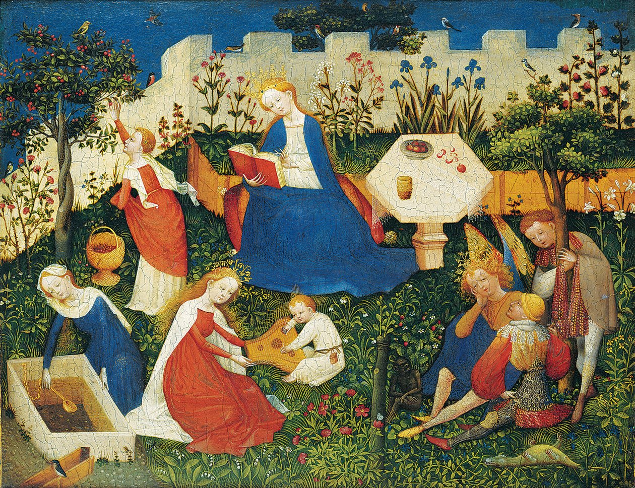 Das Paradiesgärtlein, Szene tekijältä Upper Rhenish Master