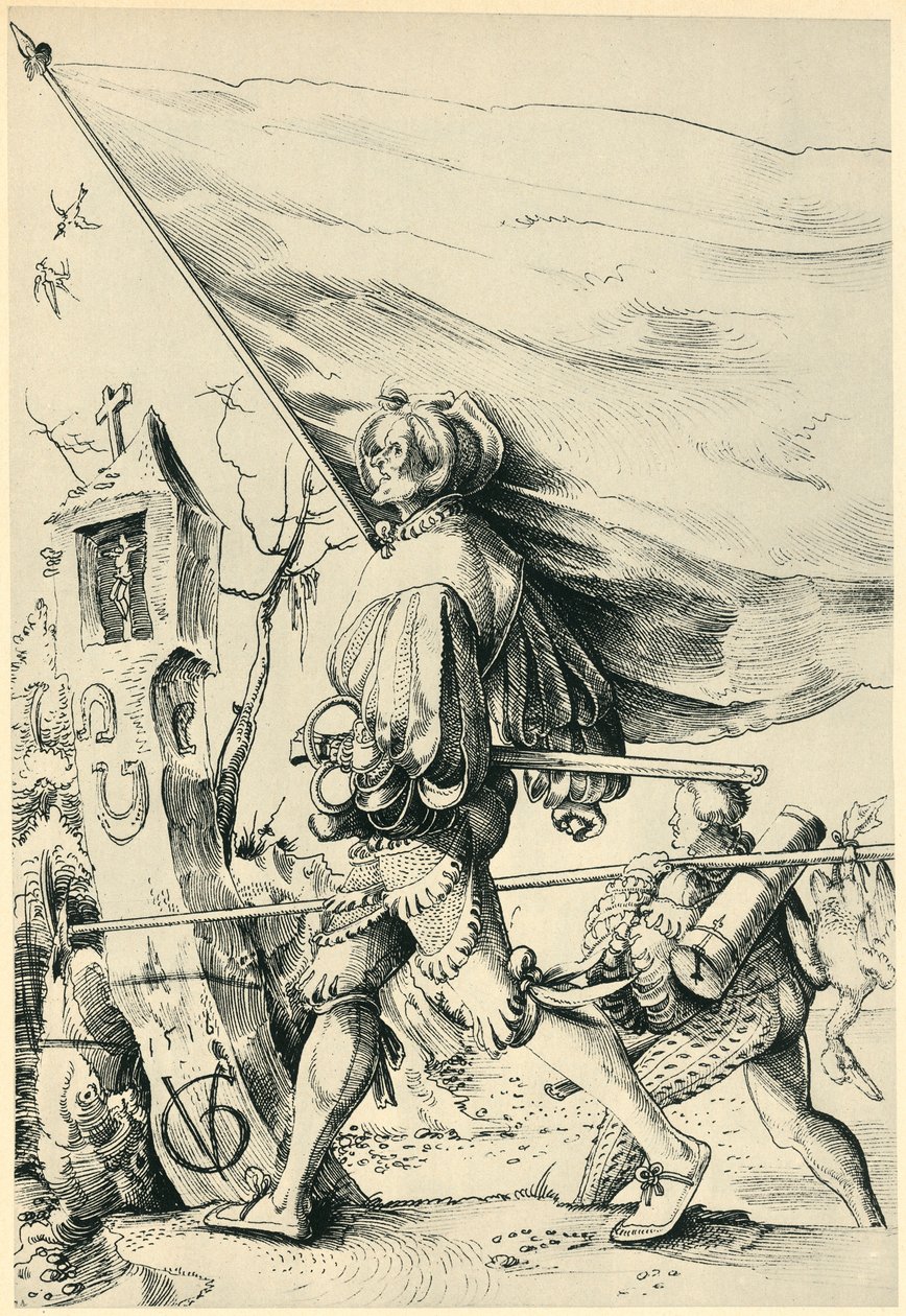 palkkasoturit, 1516, 1943. tekijältä Urs Graf