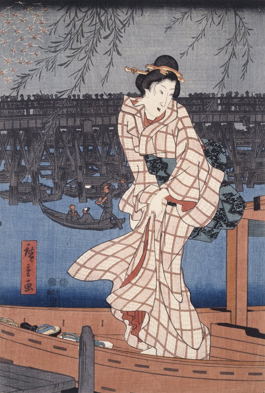 Ilta Sumida-joella tekijältä Utagawa Hiroshige