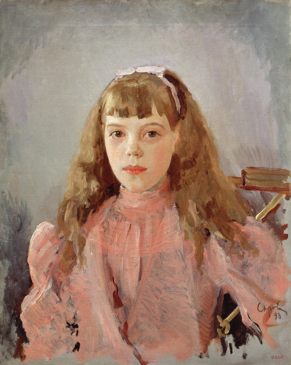 Suurherttuatar Olga Aleksandrovnan (1882-1960) muotokuva 1893 tekijältä Valentin Aleksandrovich Serov