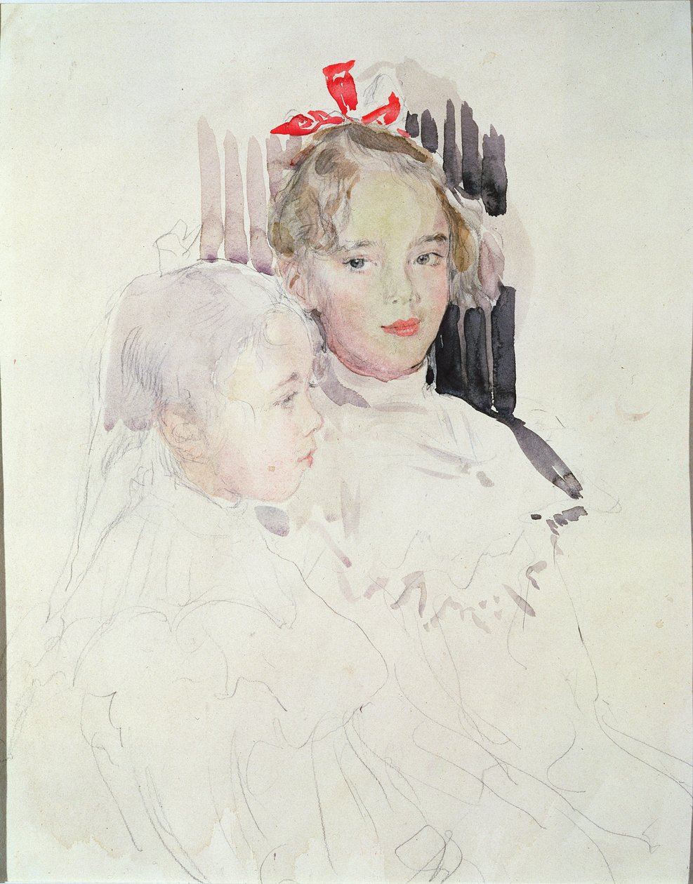 Botkinin lapset (wc ja lyijykynä paperille) tekijältä Valentin Aleksandrovich Serov