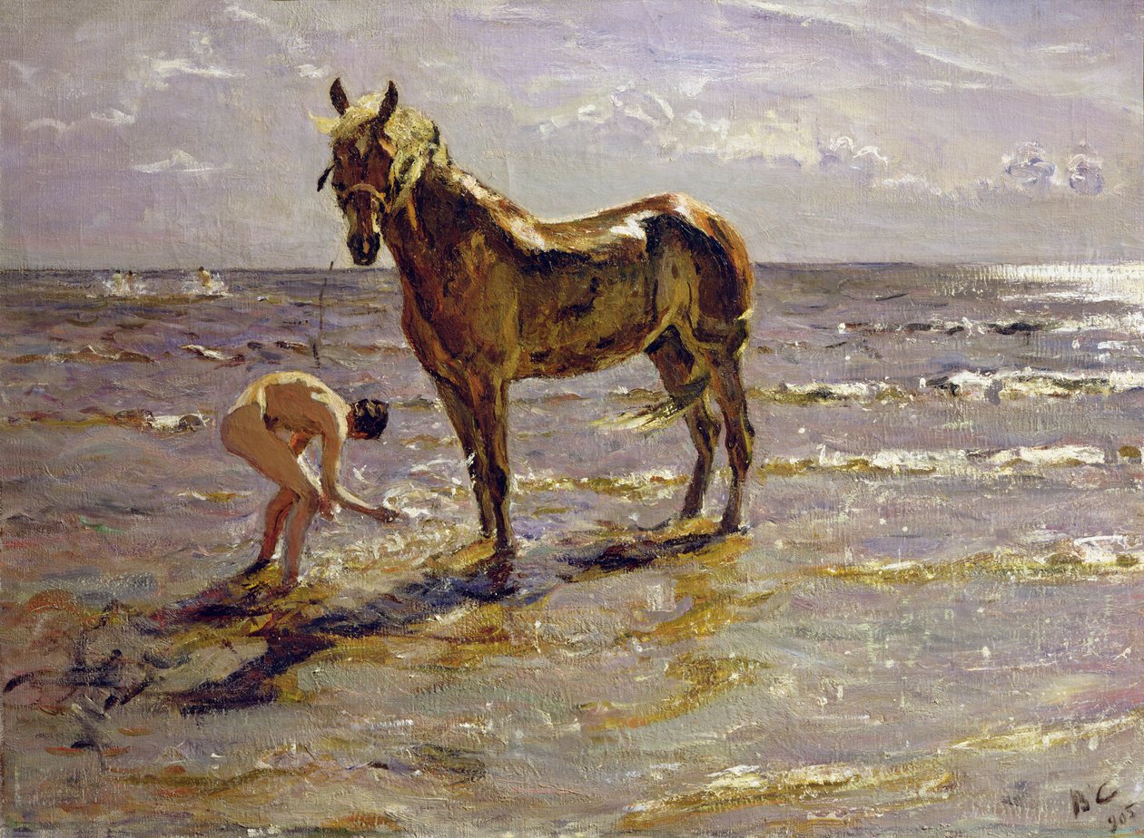 Hevosen uiminen, 1905 tekijältä Valentin Aleksandrovich Serov