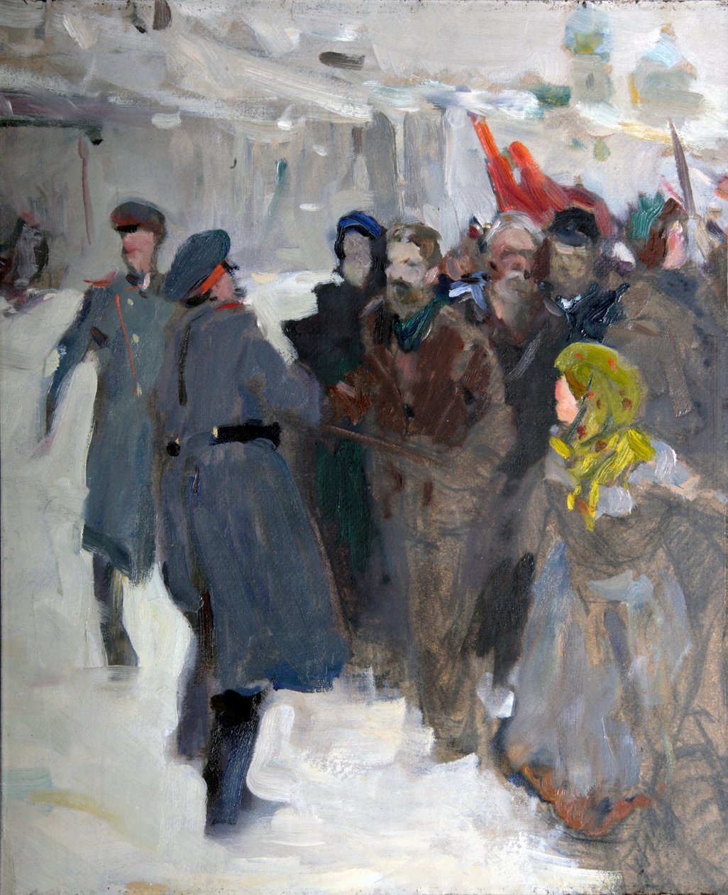 Vallankumouksellinen mielenosoitus, 1906. tekijältä Valentin Alexandrovich Serov