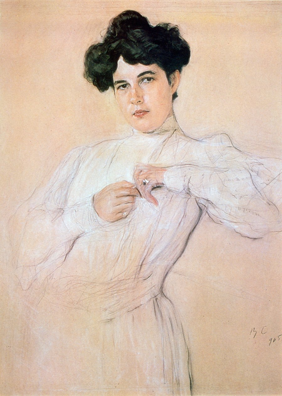 "Maria Botkinan muotokuva", 1905 tekijältä Valentin Serov