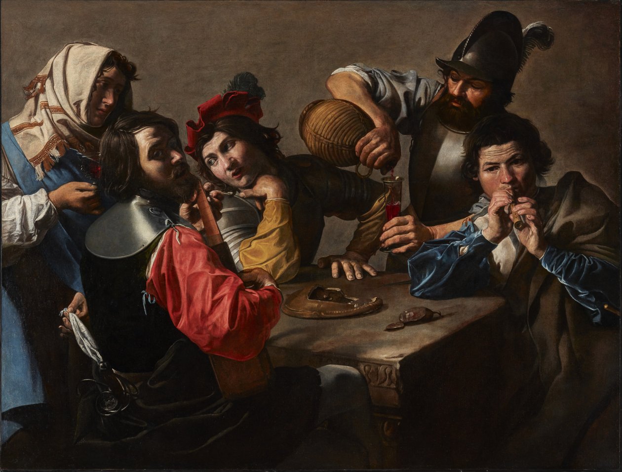 The Concert, n. 1625 (öljy kankaalle) tekijältä Valentin de Boulogne